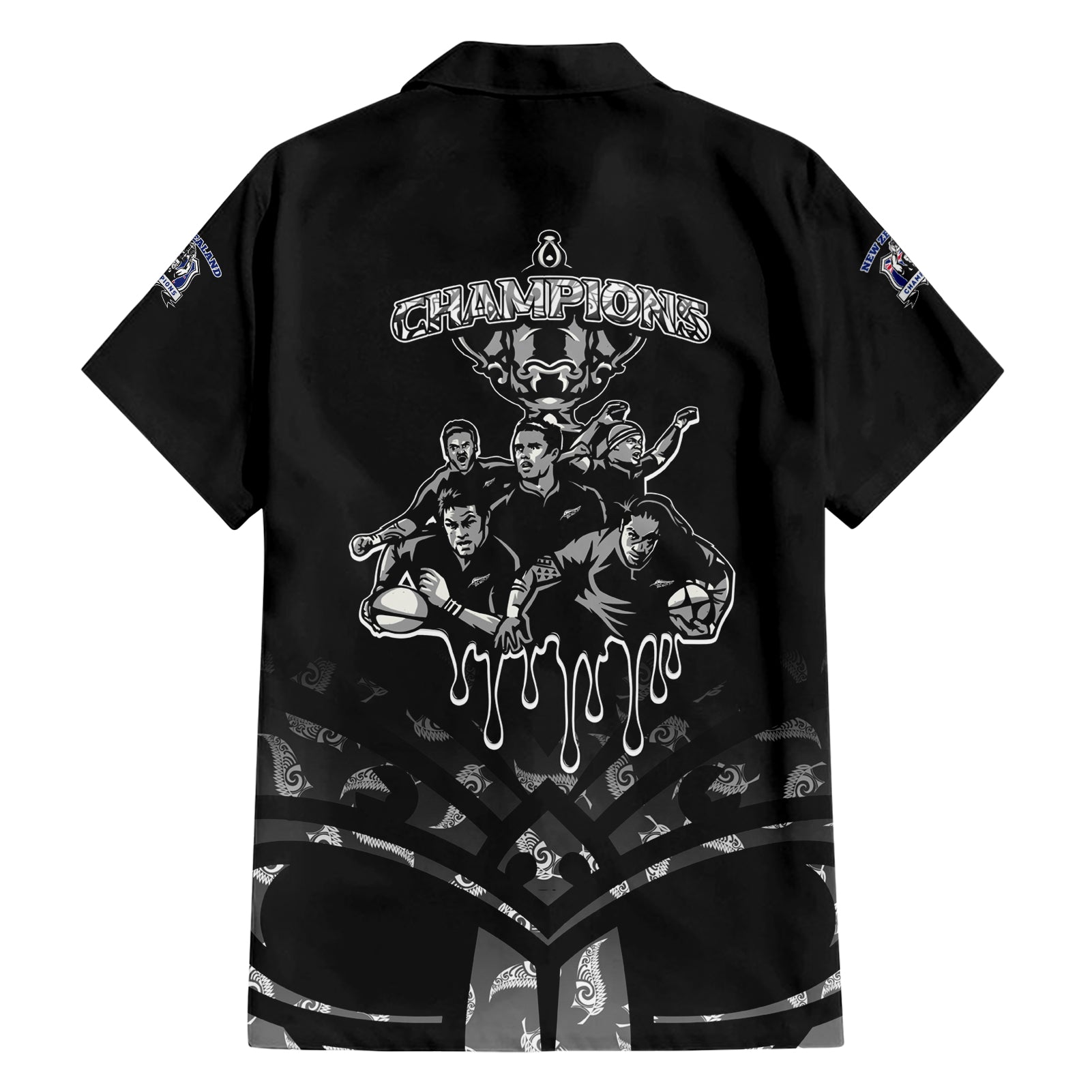 New Zealand Warriors and All Black Hawaiian Shirt Go Champions - Vibe Hoodie Shop