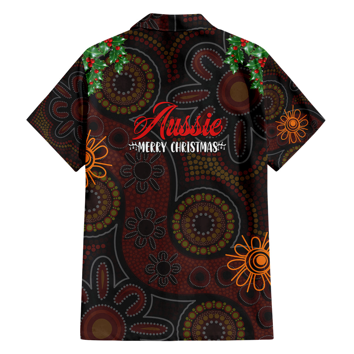 aboriginal-christmas-family-matching-off-shoulder-short-dress-and-hawaiian-shirt-aussie-koala-christmas-tree-with-aboriginal-inspired