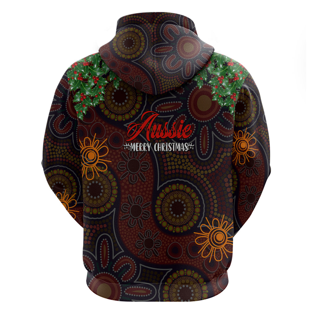 Aboriginal Christmas Hoodie Aussie Koala Christmas Tree with Aboriginal Inspired - Vibe Hoodie Shop