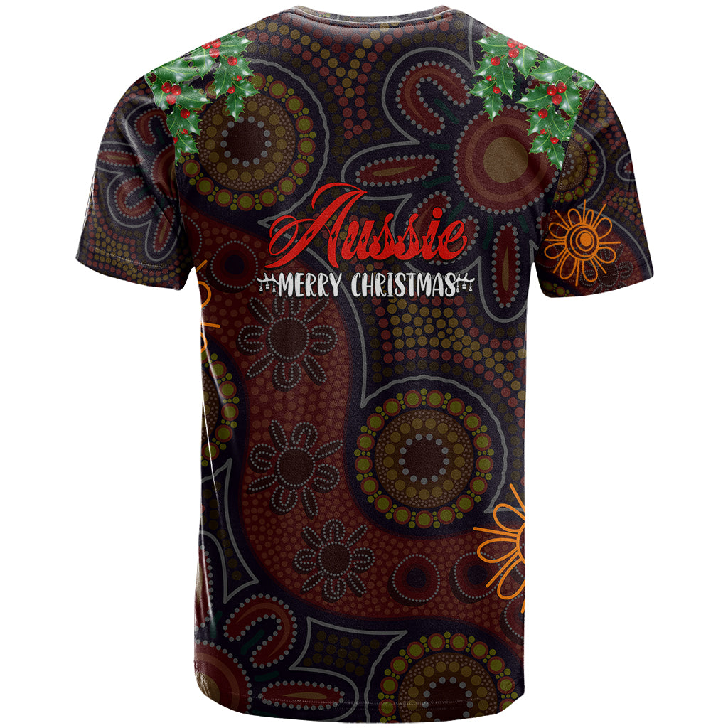 Aboriginal Christmas T Shirt Aussie Koala Christmas Tree with Aboriginal Inspired - Vibe Hoodie Shop