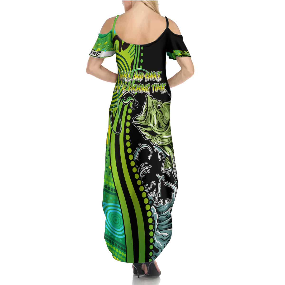 australia-fishing-summer-maxi-dress-aboriginal-rise-and-shine-a-bass-fish-jumps-out-of-water-and-aboriginal-patterns-inspired