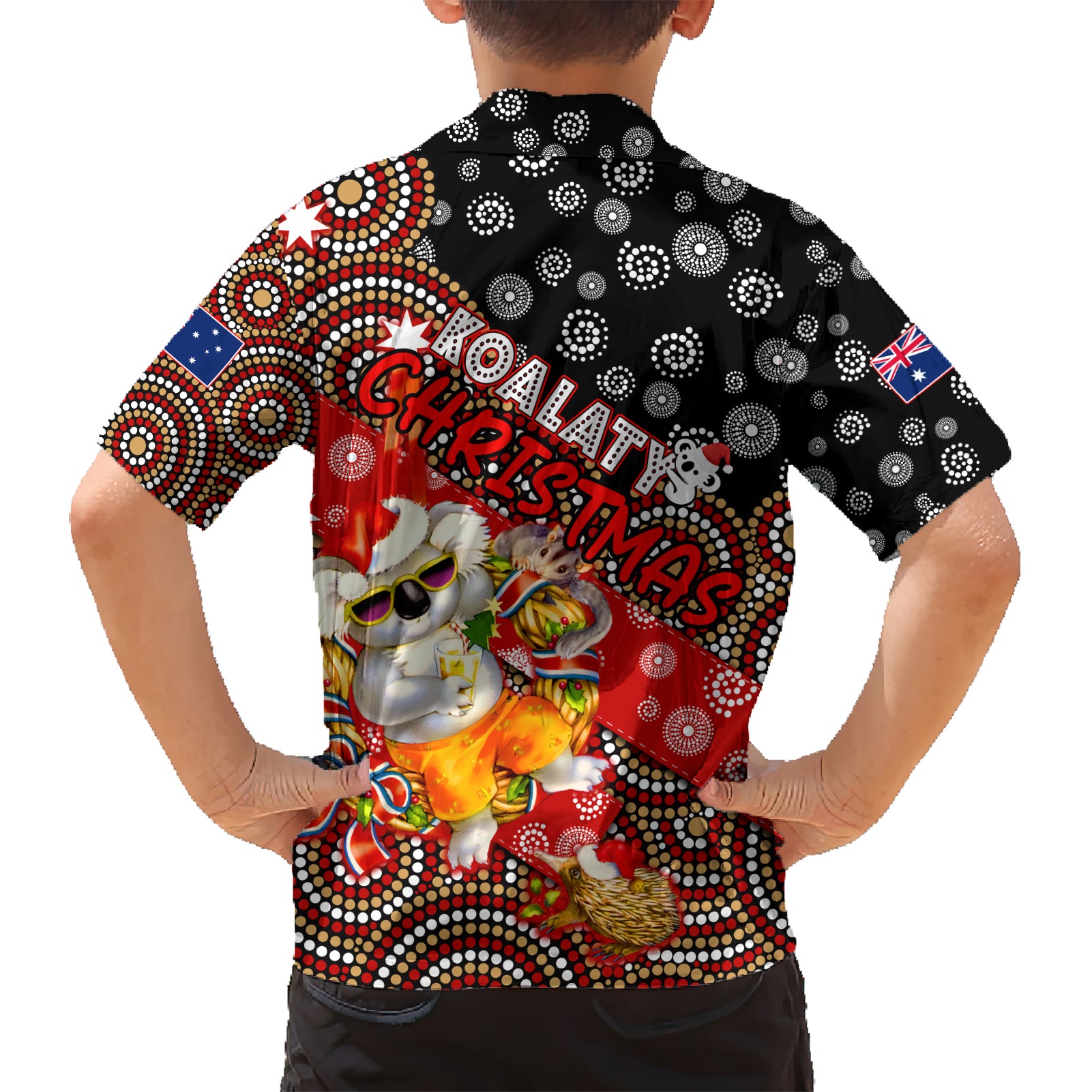 Koalaty Christmas Hawaiian Shirt Australia Koala Aboriginal - Vibe Hoodie Shop
