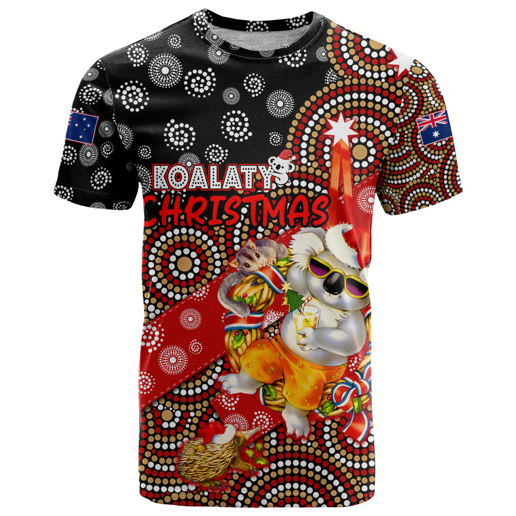 Koalaty Christmas T Shirt Australia Koala Aboriginal - Vibe Hoodie Shop