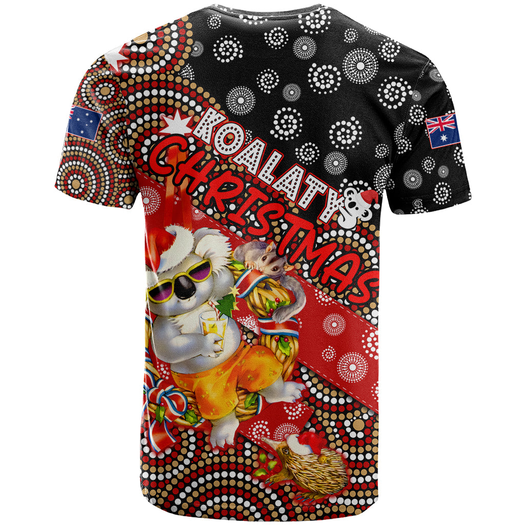 Koalaty Christmas T Shirt Australia Koala Aboriginal - Vibe Hoodie Shop