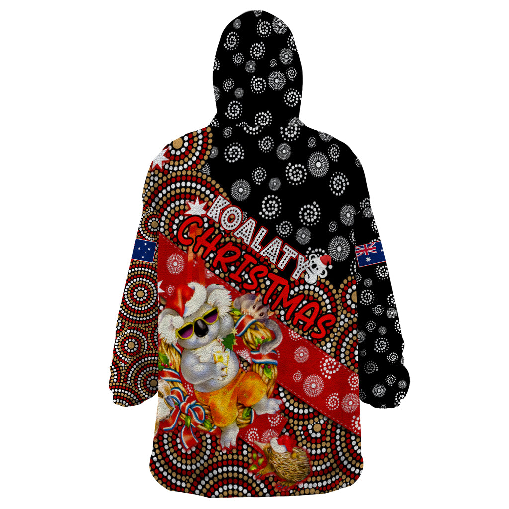 Koalaty Christmas Wearable Blanket Hoodie Australia Koala Aboriginal - Vibe Hoodie Shop