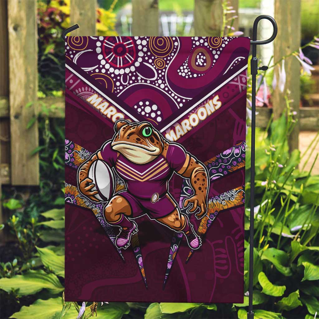 Personalised Queensland Maroons Garden Flag Mascot Rugby League - Vibe Hoodie Shop