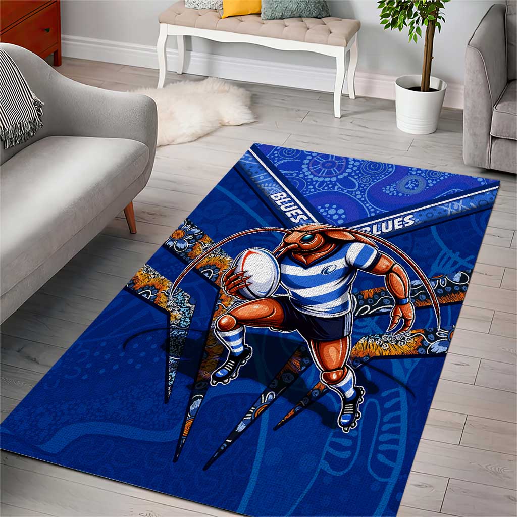 Personalised NSW Blues Area Rug Mascot Rugby League - Vibe Hoodie Shop