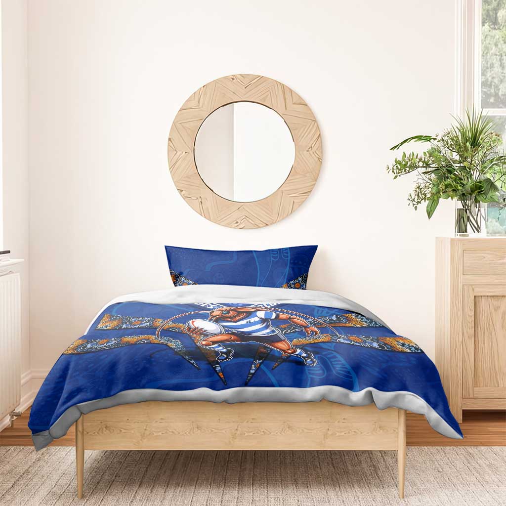 Personalised NSW Blues Bedding Set Mascot Rugby League - Vibe Hoodie Shop