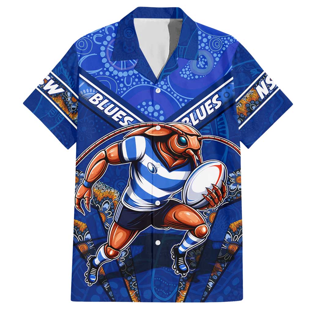 Personalised NSW Blues Hawaiian Shirt Mascot Rugby League - Vibe Hoodie Shop