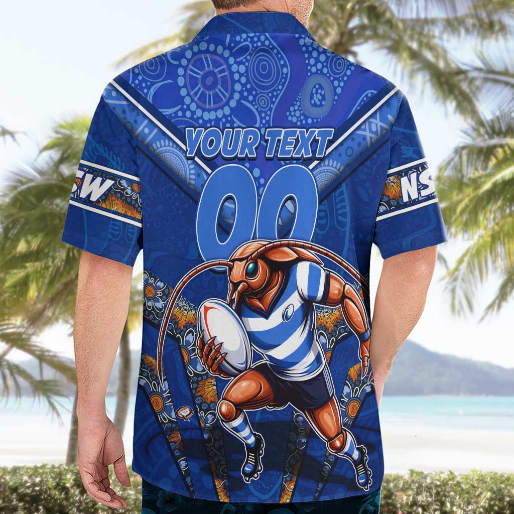 Personalised NSW Blues Hawaiian Shirt Mascot Rugby League - Vibe Hoodie Shop