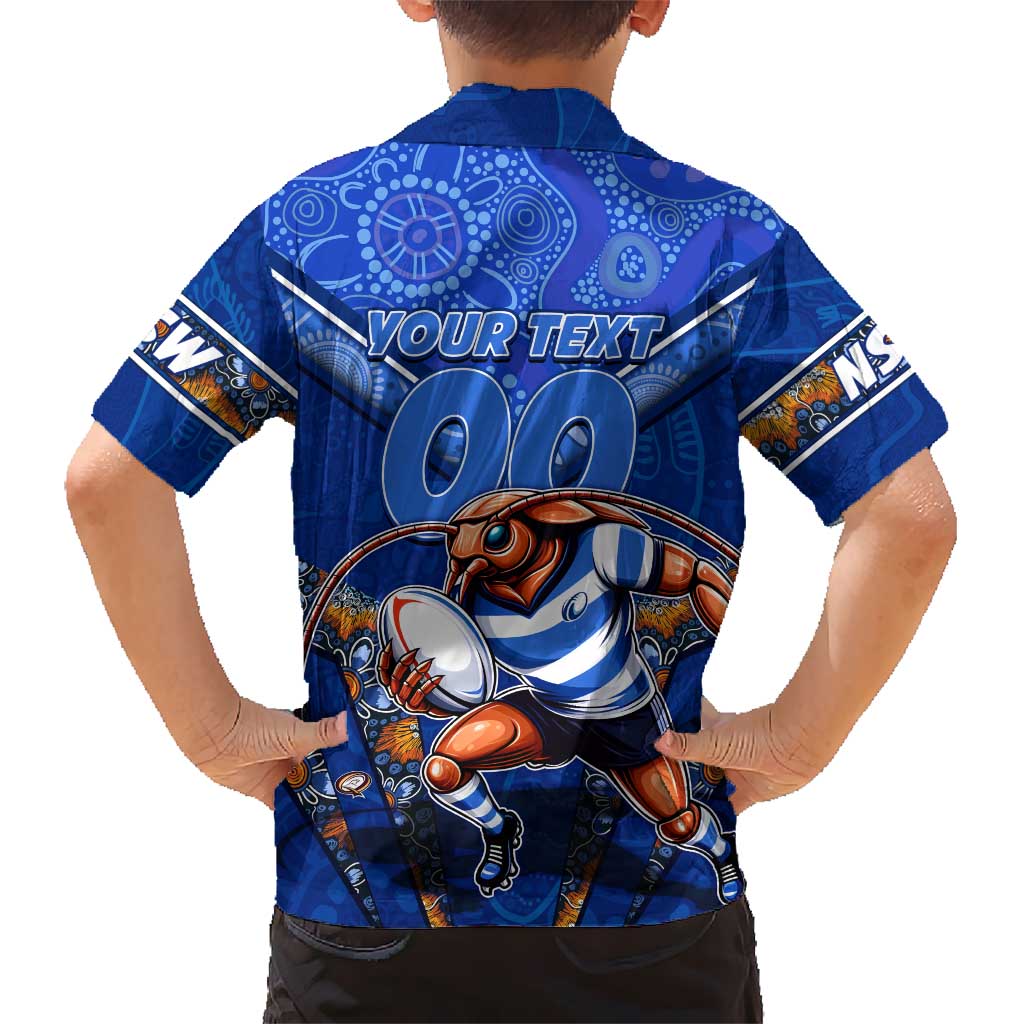 Personalised NSW Blues Hawaiian Shirt Mascot Rugby League - Vibe Hoodie Shop