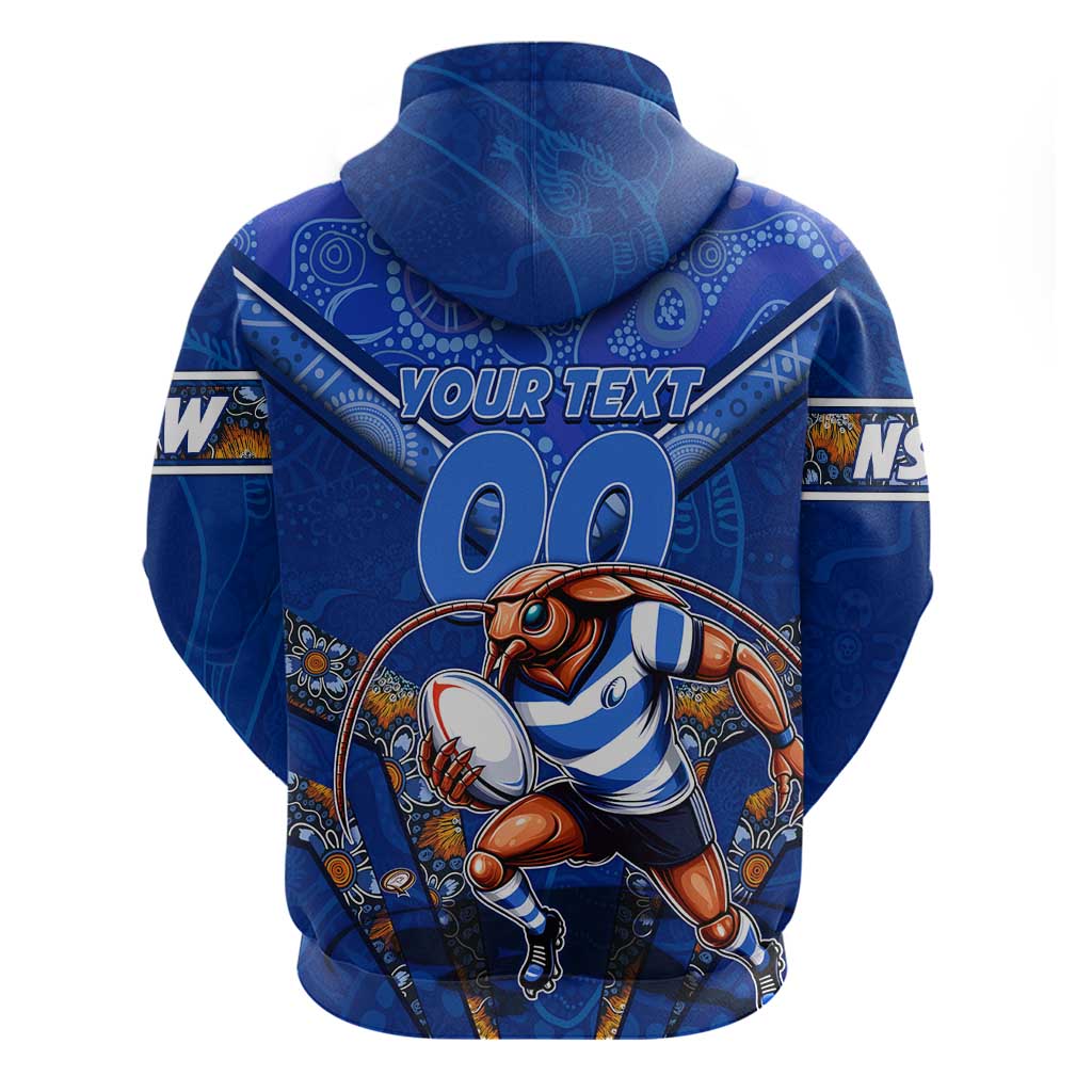 Personalised NSW Blues Hoodie Mascot Rugby League - Vibe Hoodie Shop