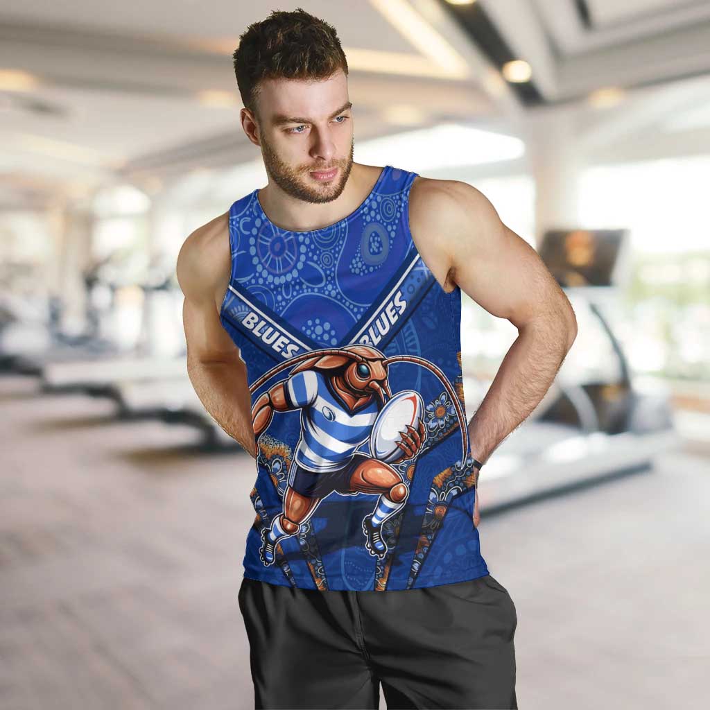 Personalised NSW Blues Men Tank Top Mascot Rugby League - Vibe Hoodie Shop