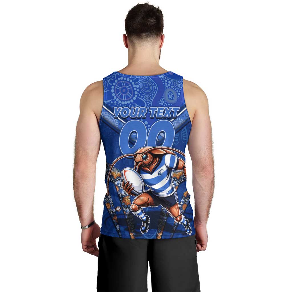Personalised NSW Blues Men Tank Top Mascot Rugby League - Vibe Hoodie Shop