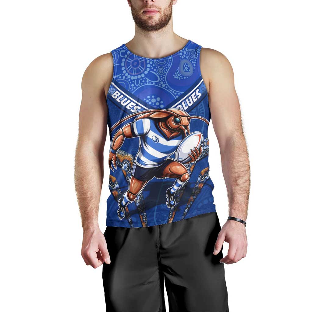 Personalised NSW Blues Men Tank Top Mascot Rugby League - Vibe Hoodie Shop