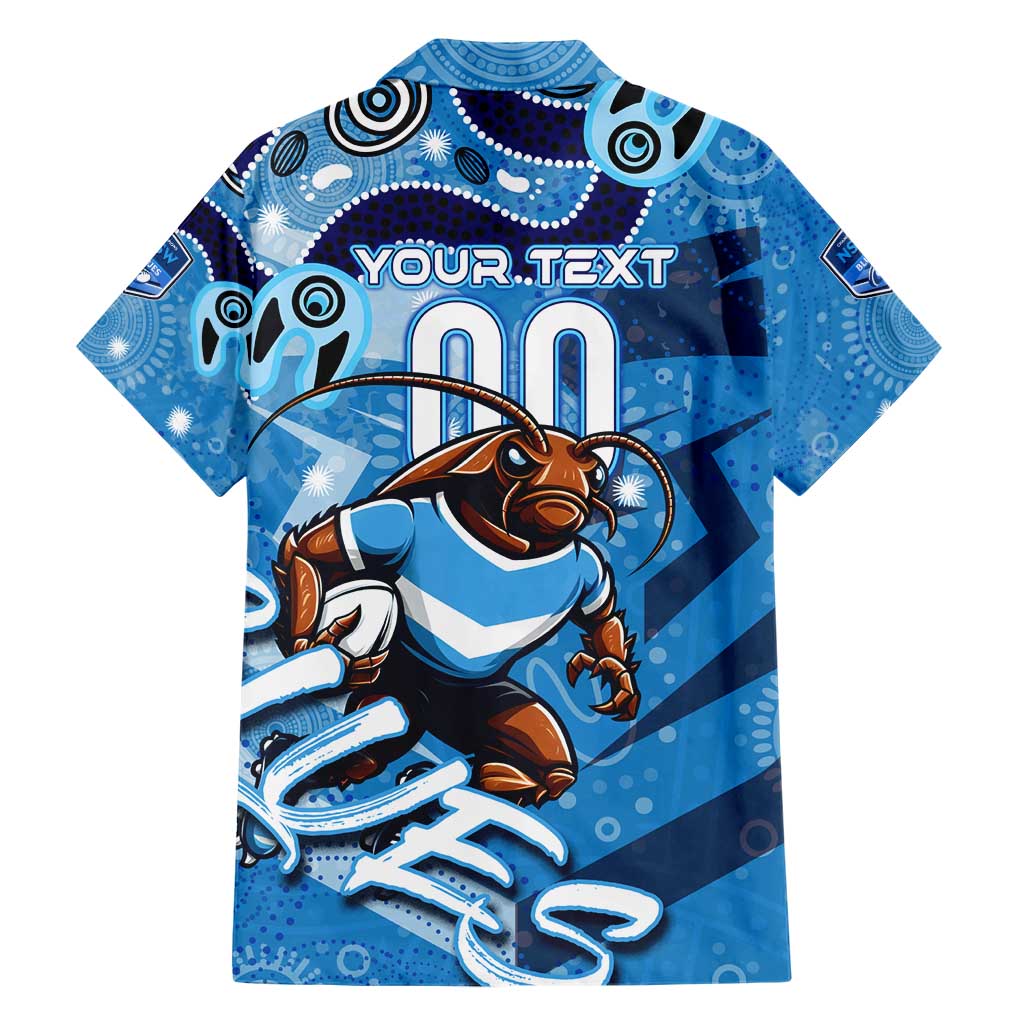 Personalized NSW Rugby League Hawaiian Shirt Blues Mascot Indigenous - Vibe Hoodie Shop