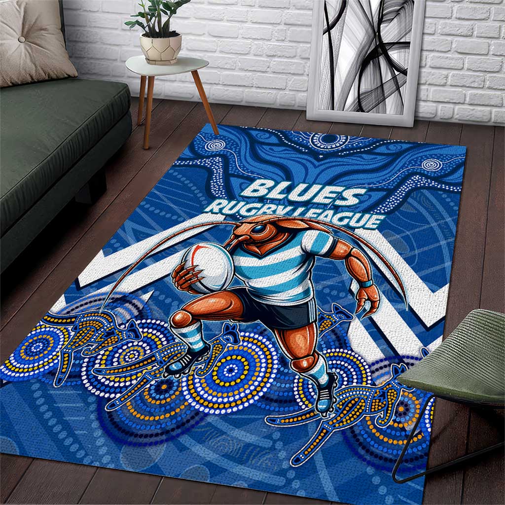 Custom Blues Cockroaches Area Rug New South Wales Rugby - Vibe Hoodie Shop