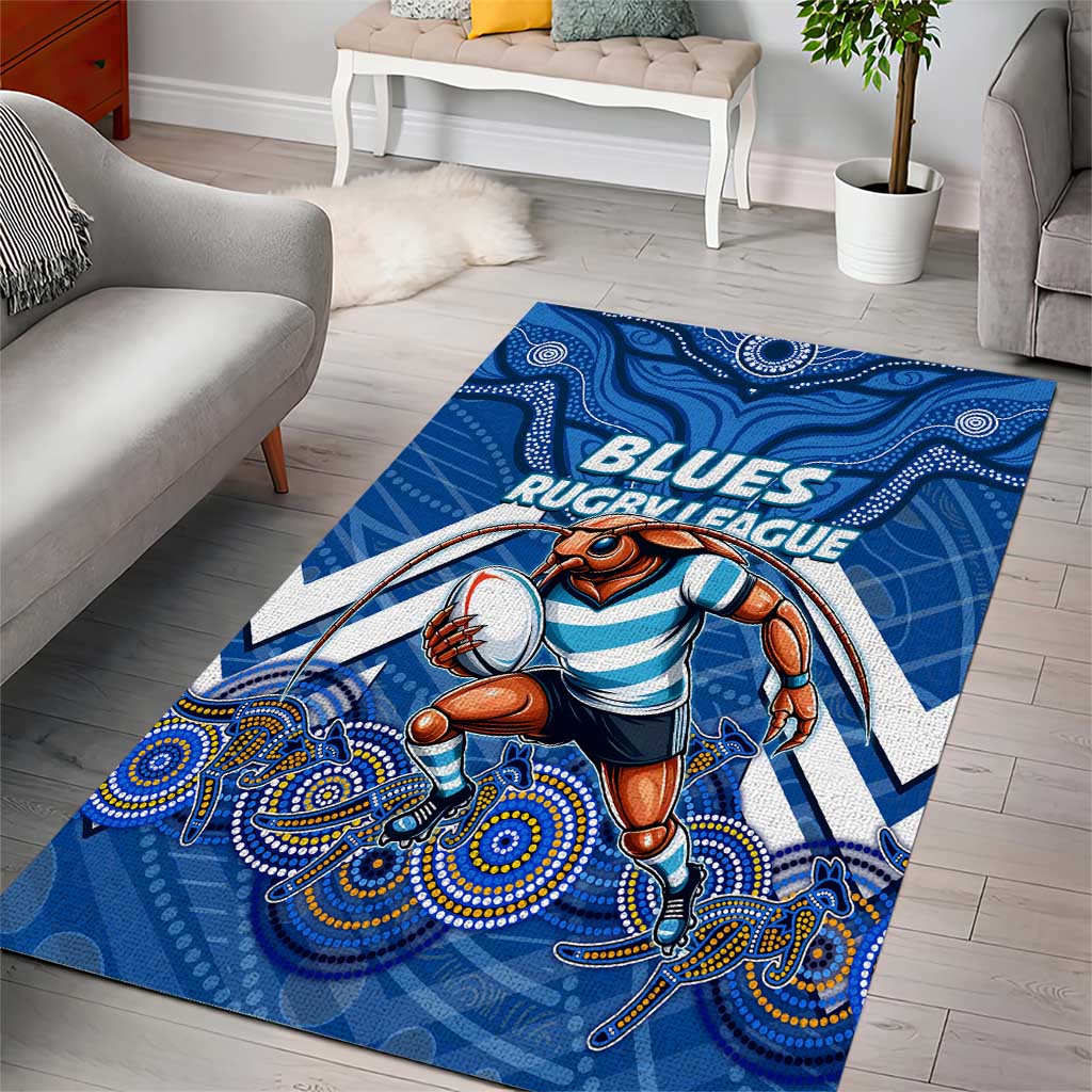 Custom Blues Cockroaches Area Rug New South Wales Rugby - Vibe Hoodie Shop