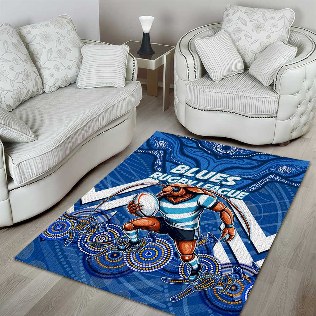 Custom Blues Cockroaches Area Rug New South Wales Rugby - Vibe Hoodie Shop