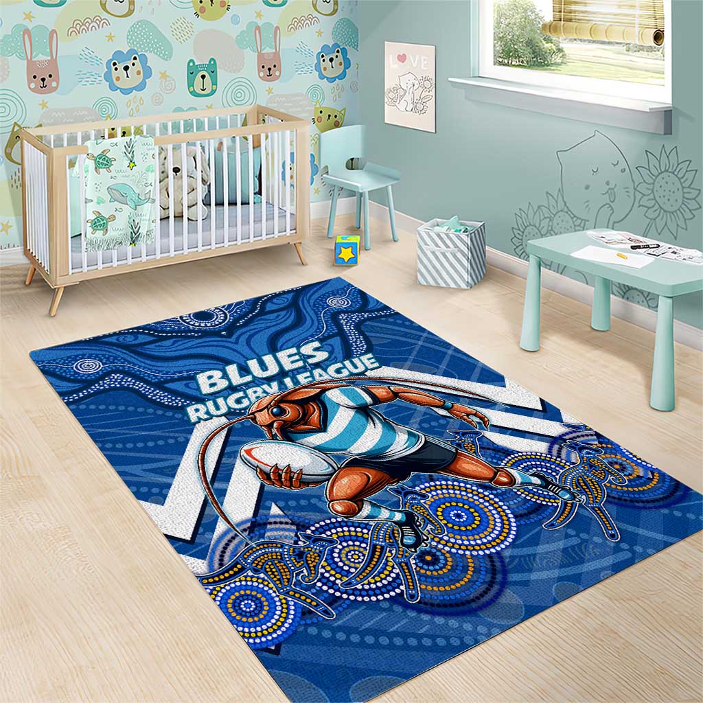 Custom Blues Cockroaches Area Rug New South Wales Rugby - Vibe Hoodie Shop