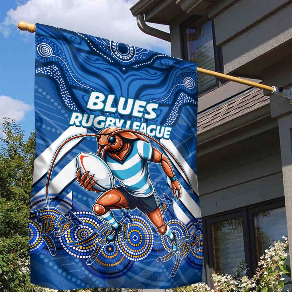 Custom Blues Cockroaches Garden Flag New South Wales Rugby - Vibe Hoodie Shop