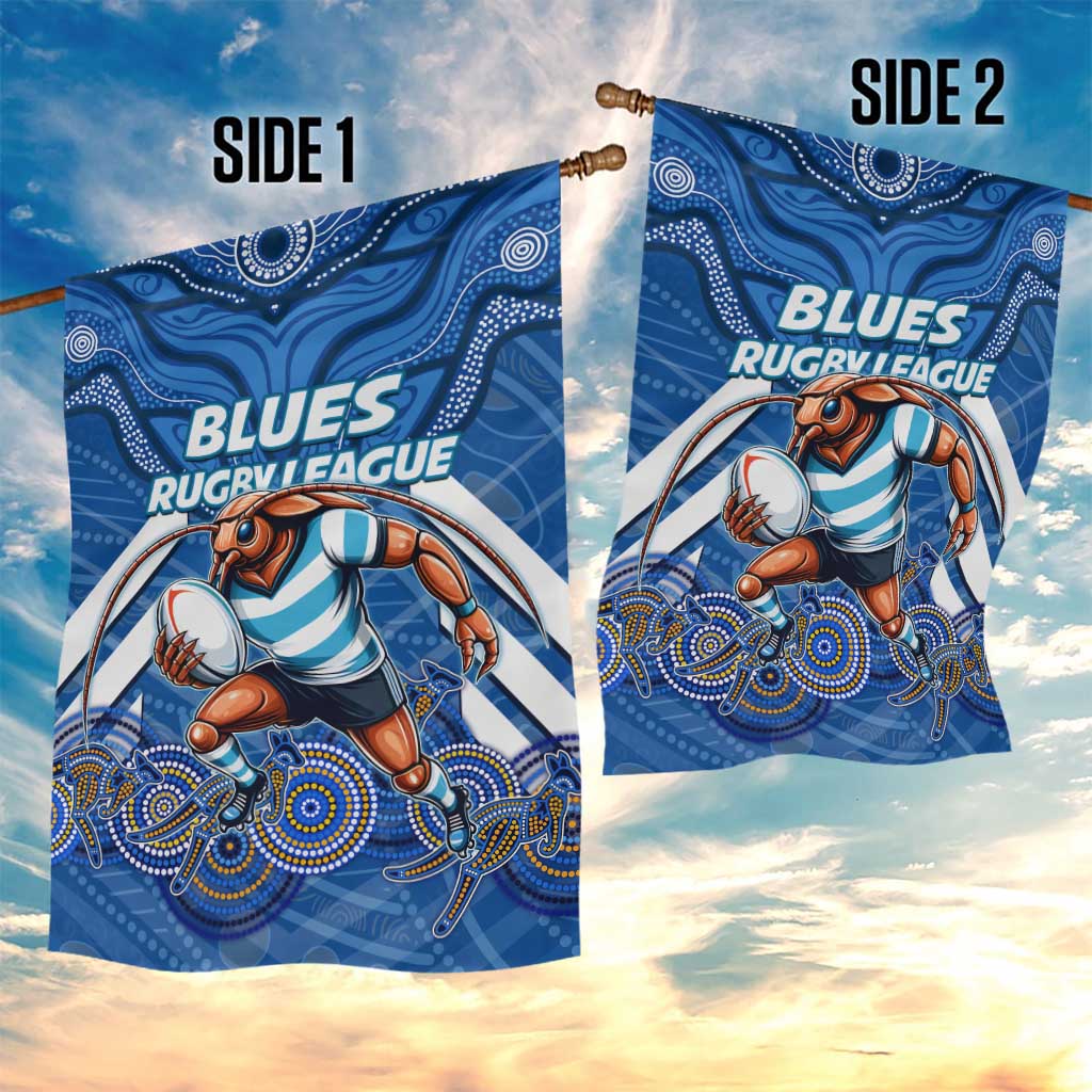 Custom Blues Cockroaches Garden Flag New South Wales Rugby - Vibe Hoodie Shop