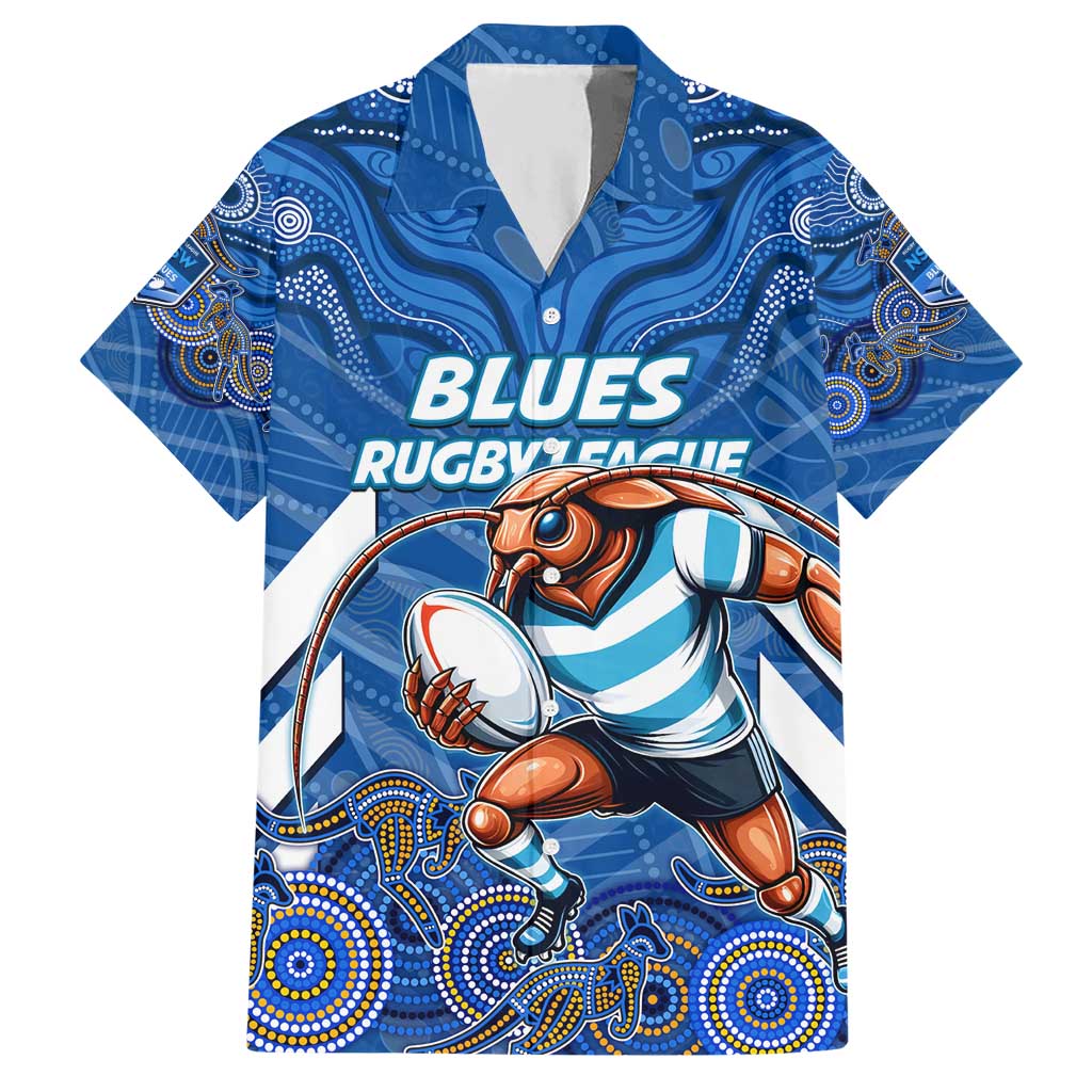 Custom Blues Cockroaches Hawaiian Shirt New South Wales Rugby - Vibe Hoodie Shop