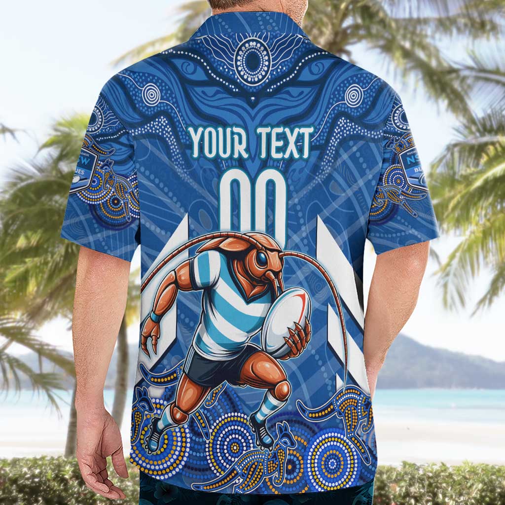 Custom Blues Cockroaches Hawaiian Shirt New South Wales Rugby - Vibe Hoodie Shop