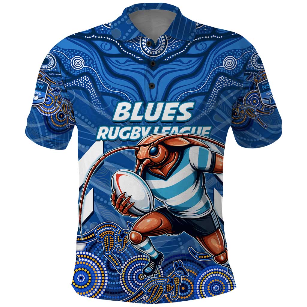 Custom Blues Cockroaches Polo Shirt New South Wales Rugby - Vibe Hoodie Shop