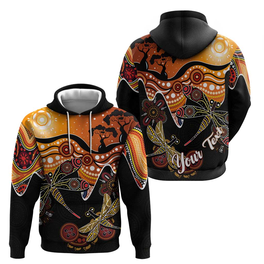 Dragonfly Aboriginal Australia Hoodie Indigenous Art - Vibe Hoodie Shop