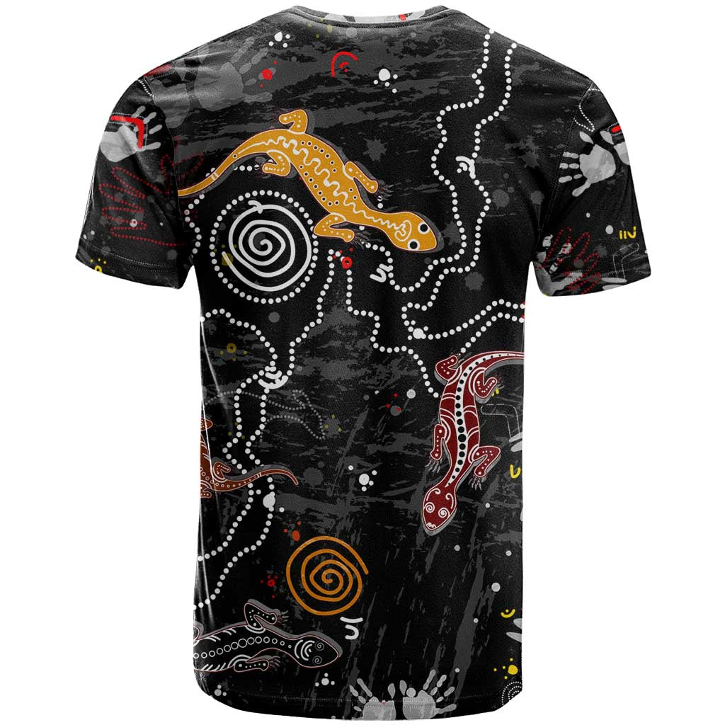 Lizard Aboriginal Australia T Shirt - Vibe Hoodie Shop