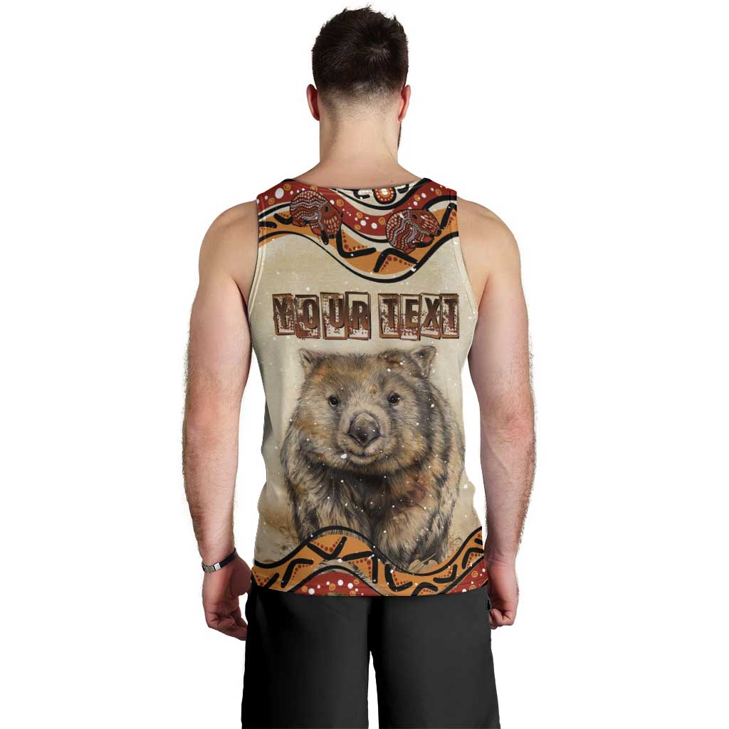 I Love Wombat Men Tank Top Australian Aboriginal Art - Vibe Hoodie Shop