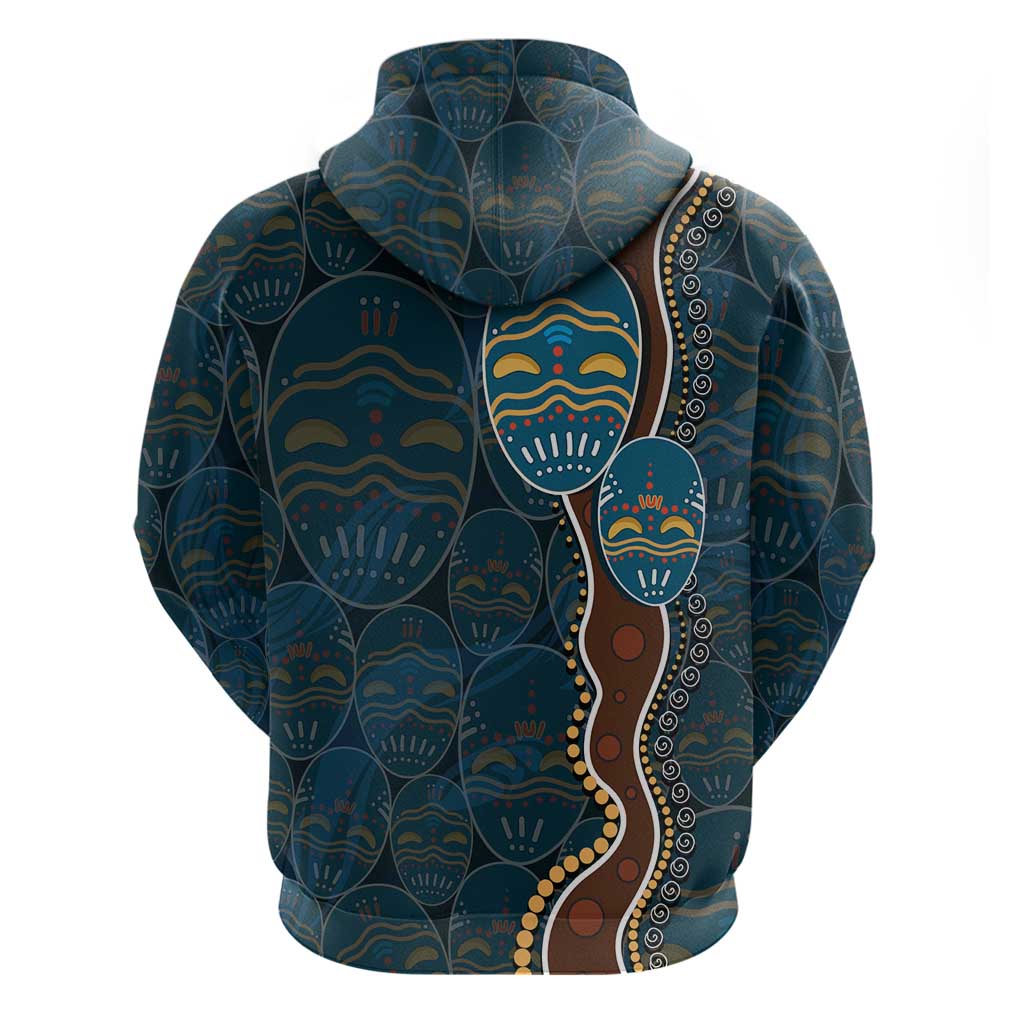 Aboriginal Masks Art Hoodie Australian Indigenous - Vibe Hoodie Shop
