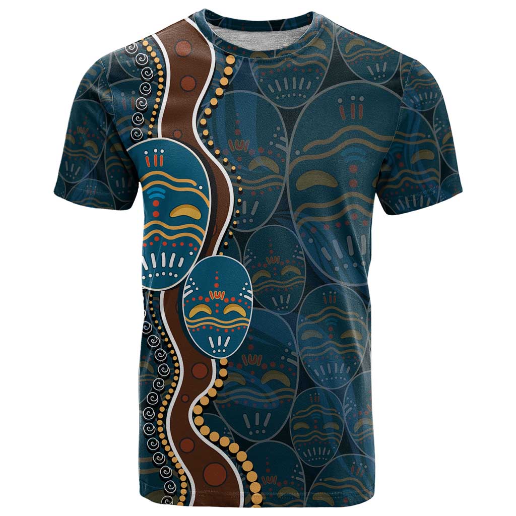 Aboriginal Masks Art T Shirt Australian Indigenous - Vibe Hoodie Shop