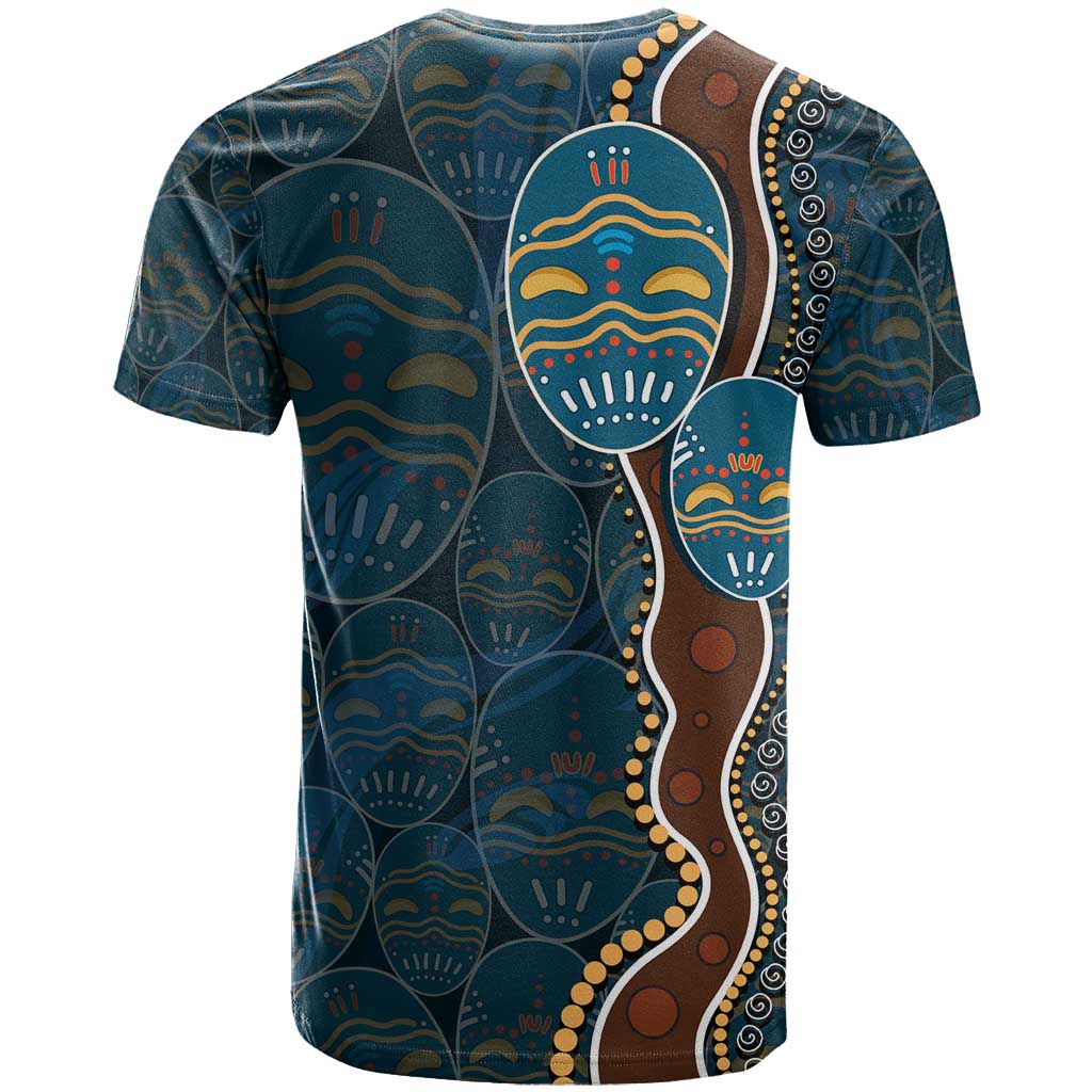 Aboriginal Masks Art T Shirt Australian Indigenous - Vibe Hoodie Shop