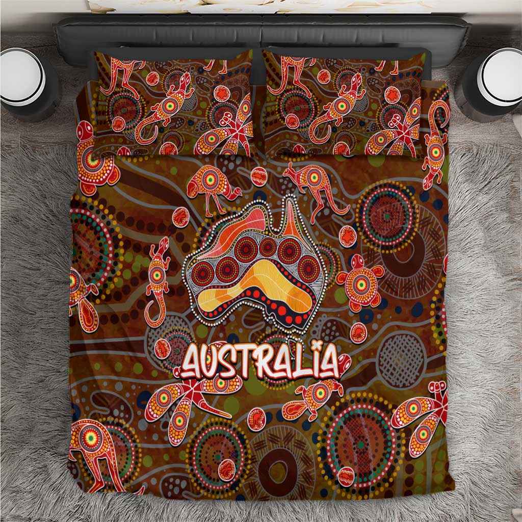 Animal Australia Aboriginal Art Bedding Set - Vibe Hoodie Shop