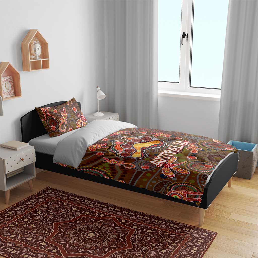 Animal Australia Aboriginal Art Bedding Set - Vibe Hoodie Shop