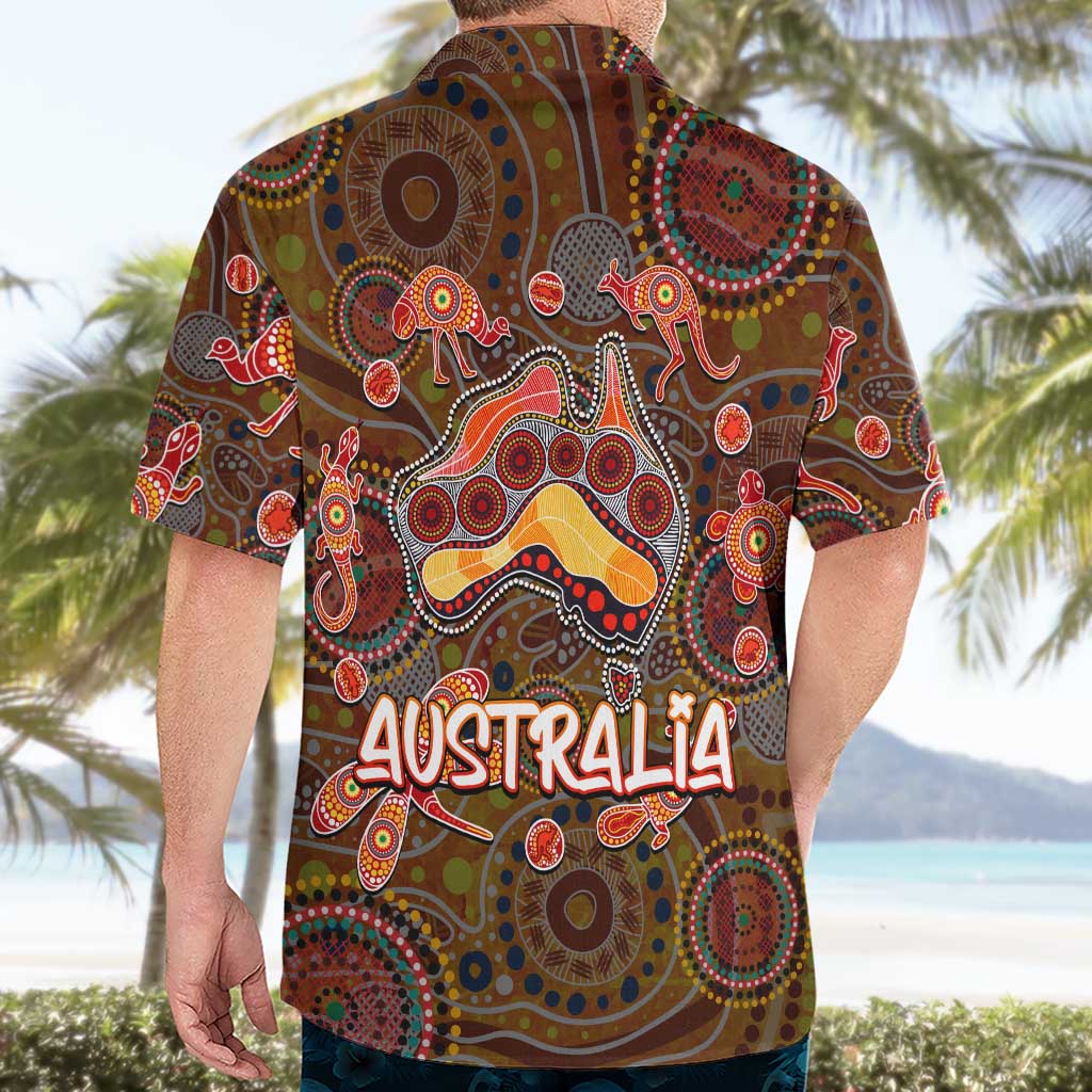 Animal Australia Aboriginal Art Hawaiian Shirt - Vibe Hoodie Shop