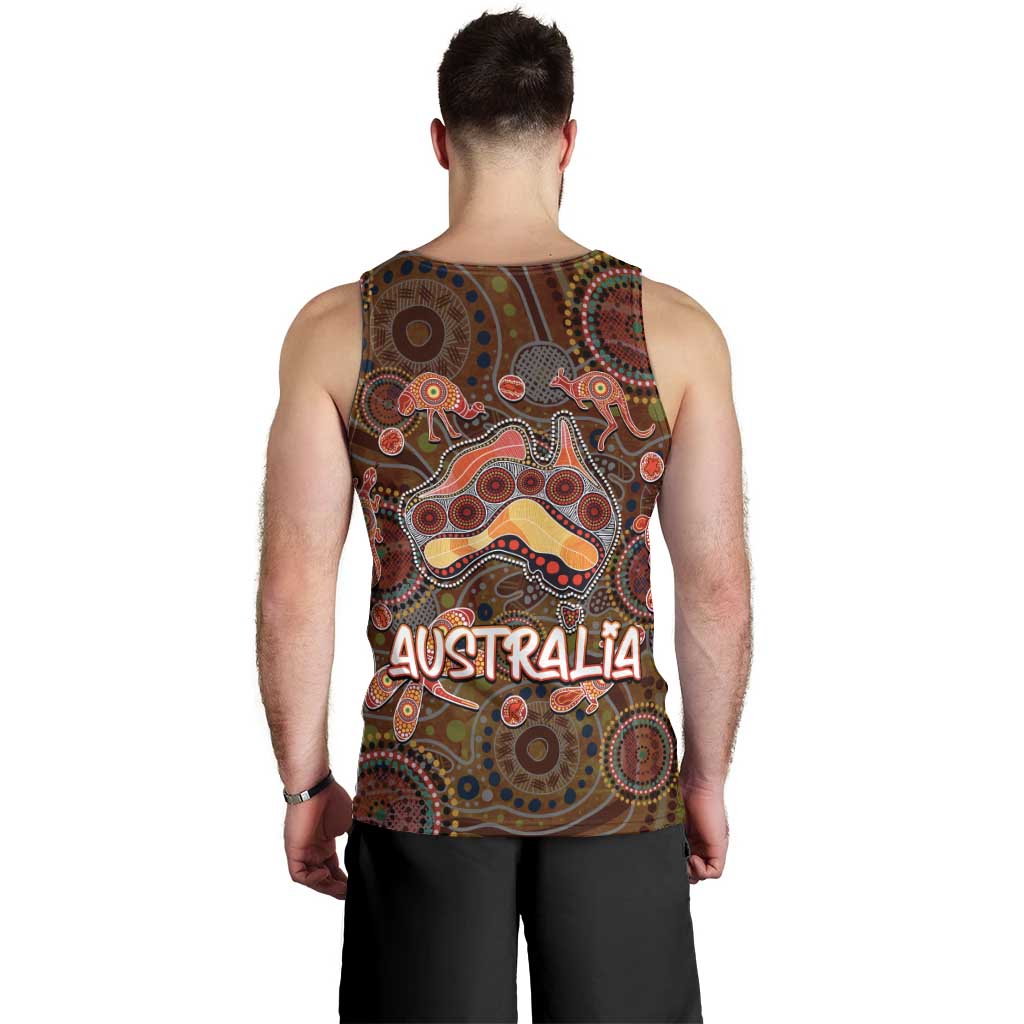Animal Australia Aboriginal Art Men Tank Top - Vibe Hoodie Shop