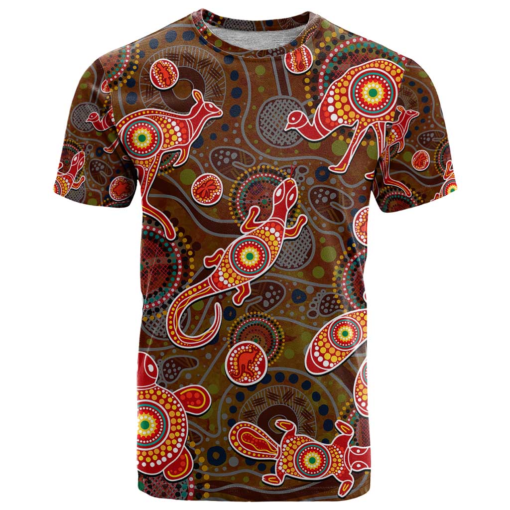 Animal Australia Aboriginal Art T Shirt - Vibe Hoodie Shop