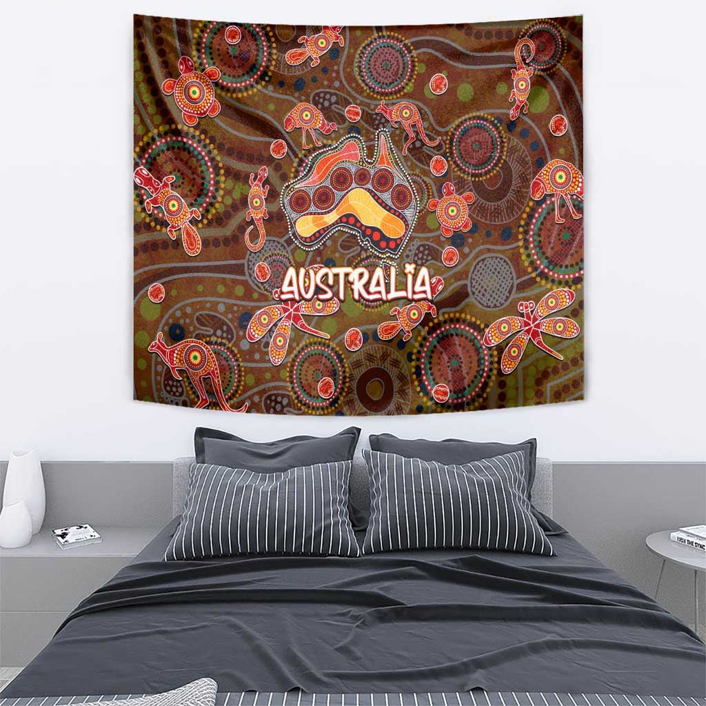 Animal Australia Aboriginal Art Tapestry - Vibe Hoodie Shop