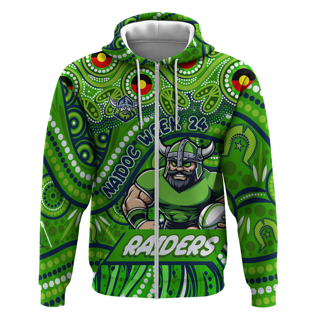 Custom Australia NAIDOC Week 2024 Hoodie Canberra Raiders Mascot Keep The Fire Burning - Vibe Hoodie Shop