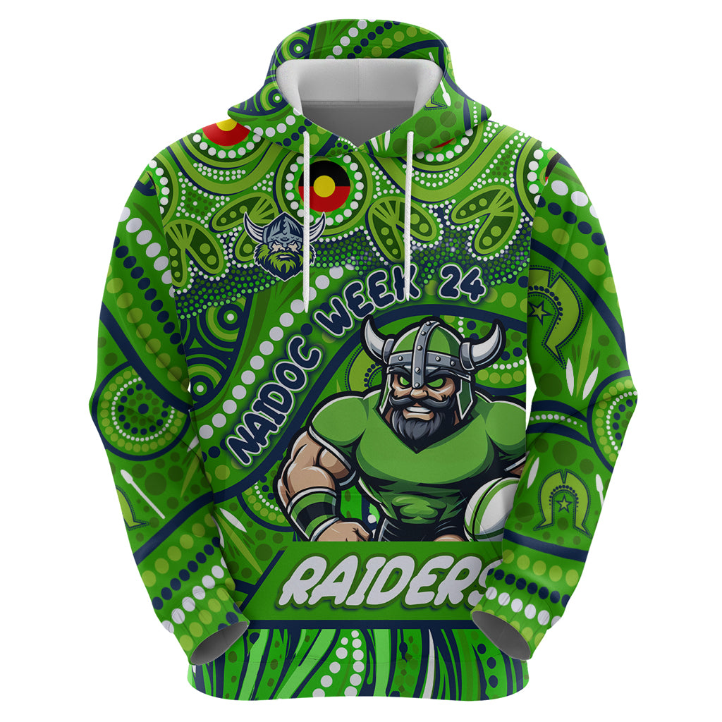 Custom Australia NAIDOC Week 2024 Hoodie Canberra Raiders Mascot Keep The Fire Burning - Vibe Hoodie Shop