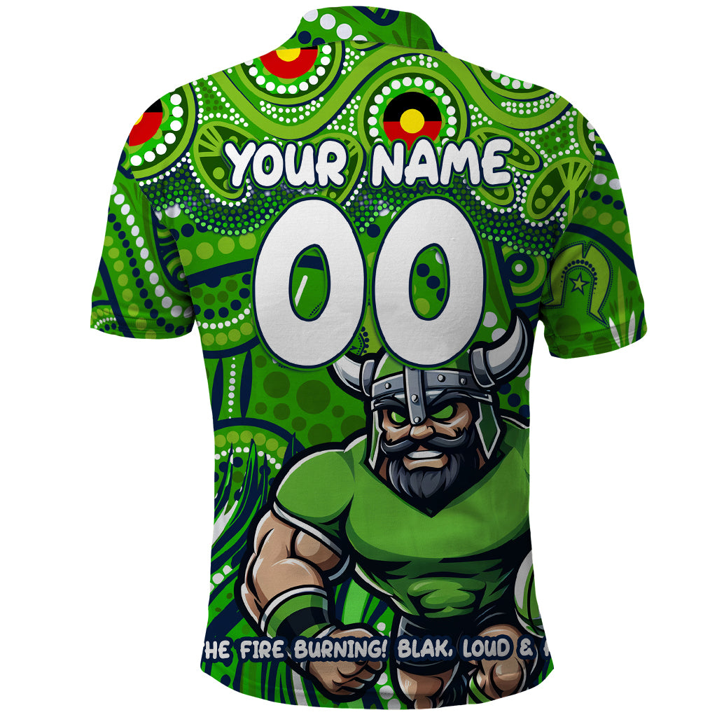 Custom Australia NAIDOC Week 2024 Polo Shirt Canberra Raiders Mascot Keep The Fire Burning - Vibe Hoodie Shop