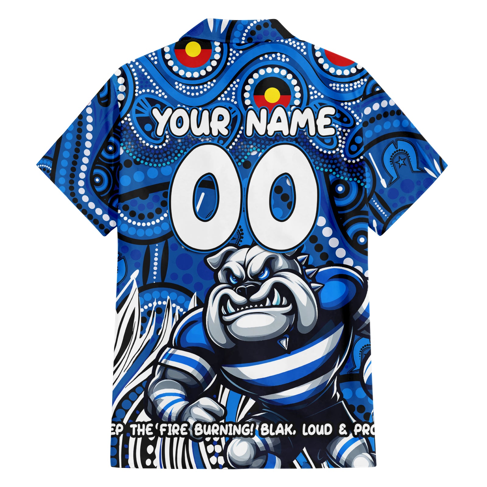 Custom Australia NAIDOC Week 2024 Hawaiian Shirt Bulldogs Mascot Keep The Fire Burning - Vibe Hoodie Shop