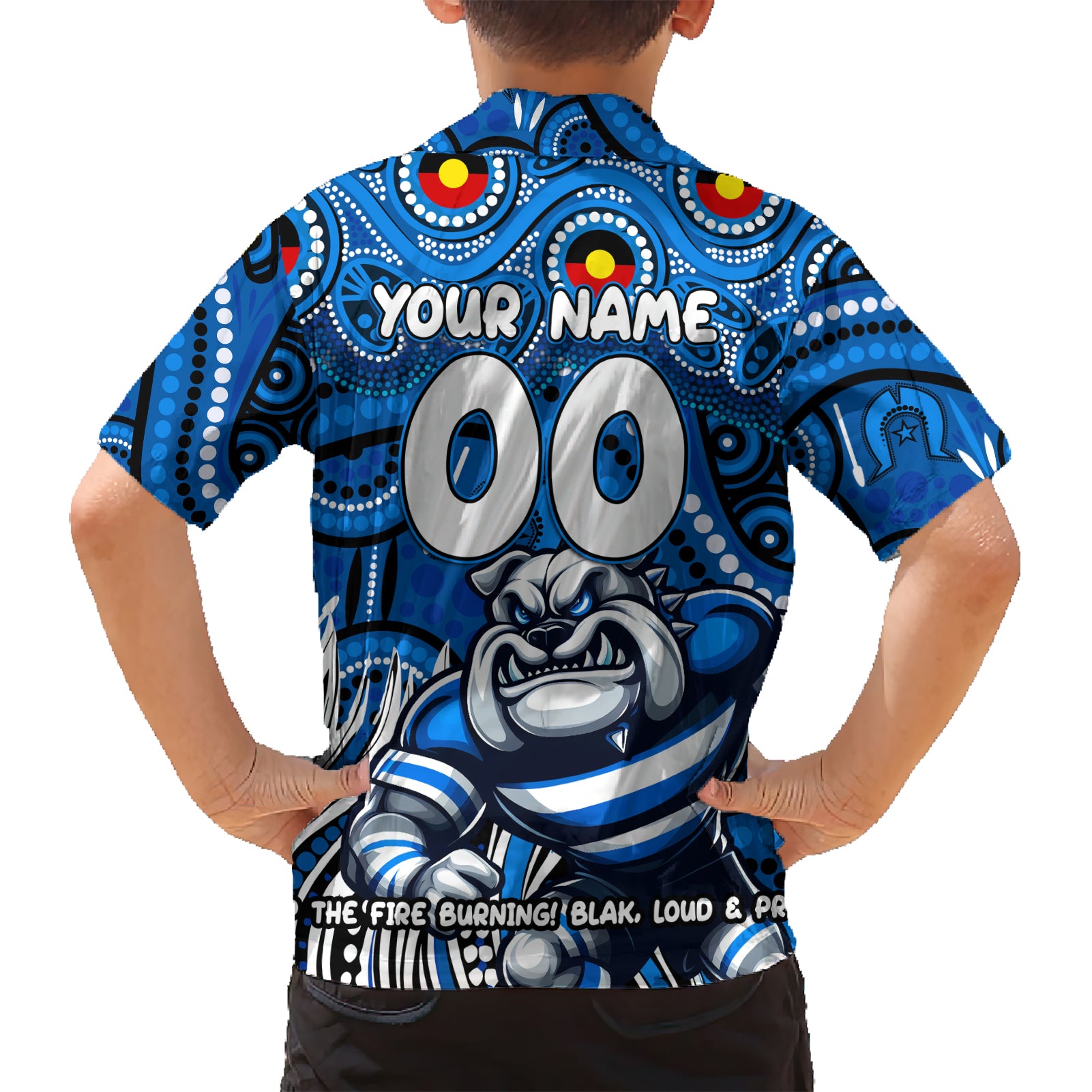 Custom Australia NAIDOC Week 2024 Hawaiian Shirt Bulldogs Mascot Keep The Fire Burning - Vibe Hoodie Shop