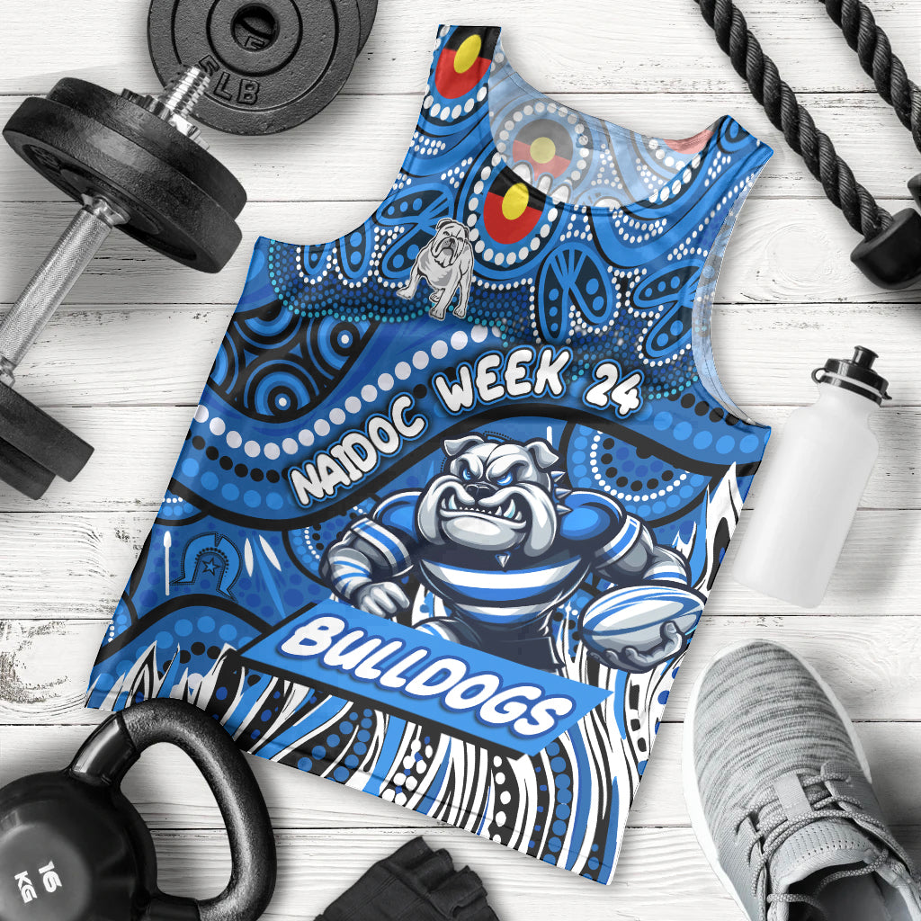 Custom Australia NAIDOC Week 2024 Men Tank Top Bulldogs Mascot Keep The Fire Burning - Vibe Hoodie Shop