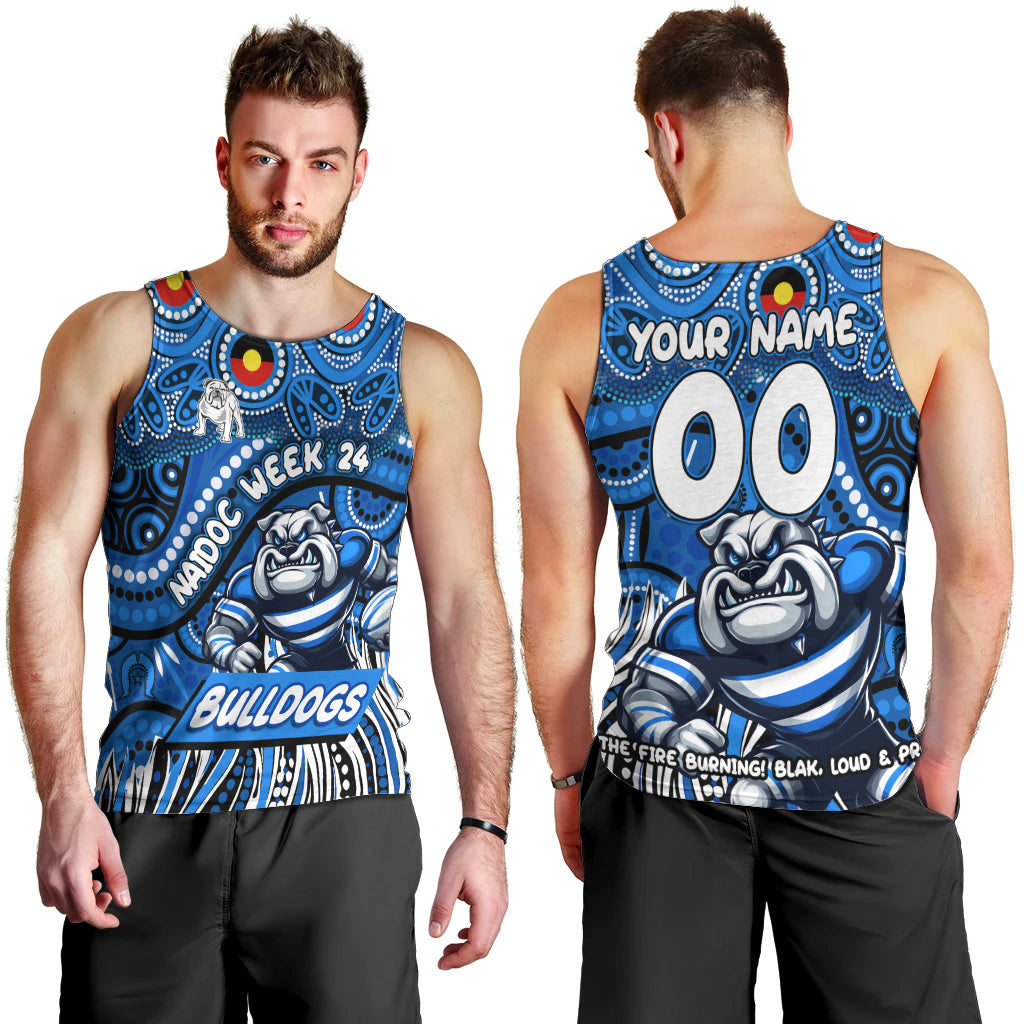 Custom Australia NAIDOC Week 2024 Men Tank Top Bulldogs Mascot Keep The Fire Burning - Vibe Hoodie Shop
