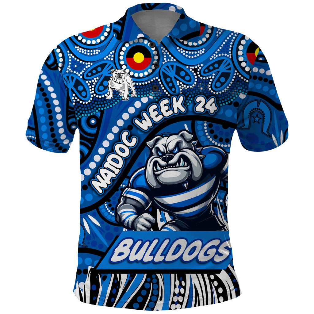 Custom Australia NAIDOC Week 2024 Polo Shirt Bulldogs Mascot Keep The Fire Burning - Vibe Hoodie Shop