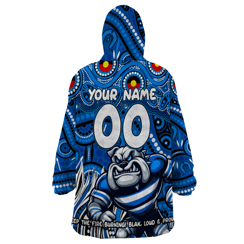 Custom Australia NAIDOC Week 2024 Wearable Blanket Hoodie Bulldogs Mascot Keep The Fire Burning - Vibe Hoodie Shop